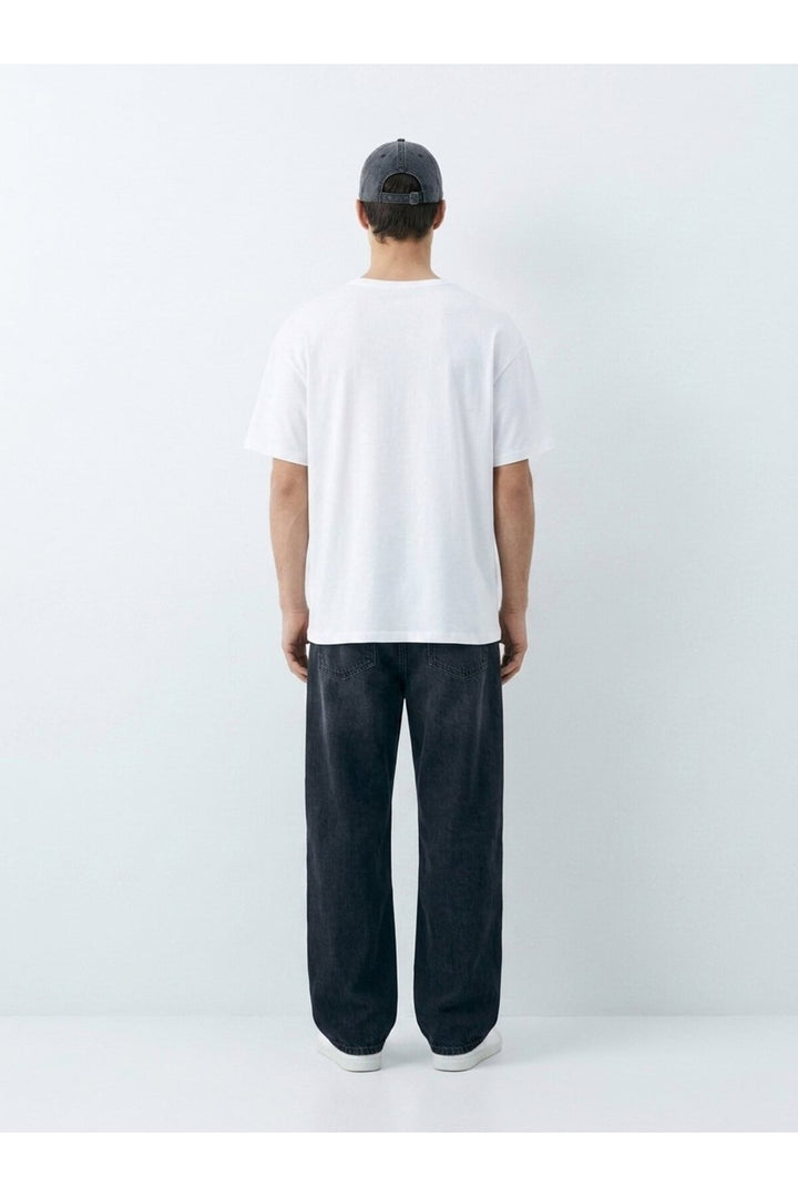 LTB T-shirt Basic Blanc Col V - Blanc