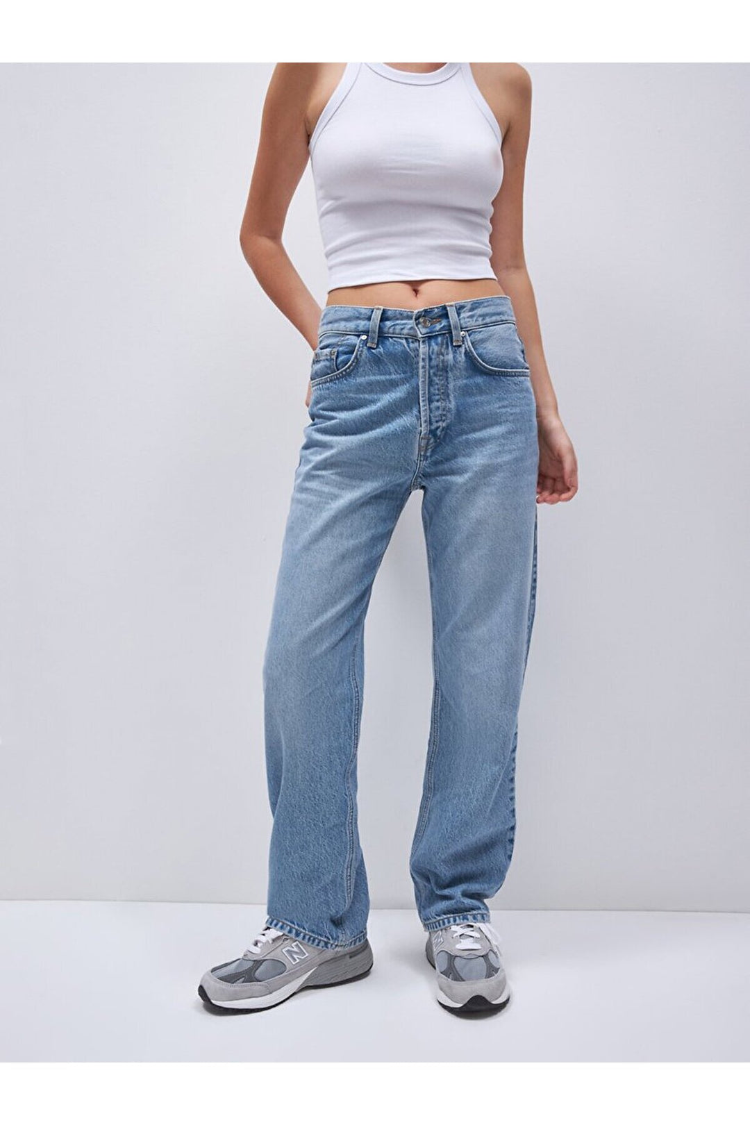 LTB Pantalon en jean coupe droite à taille haute Vanetta