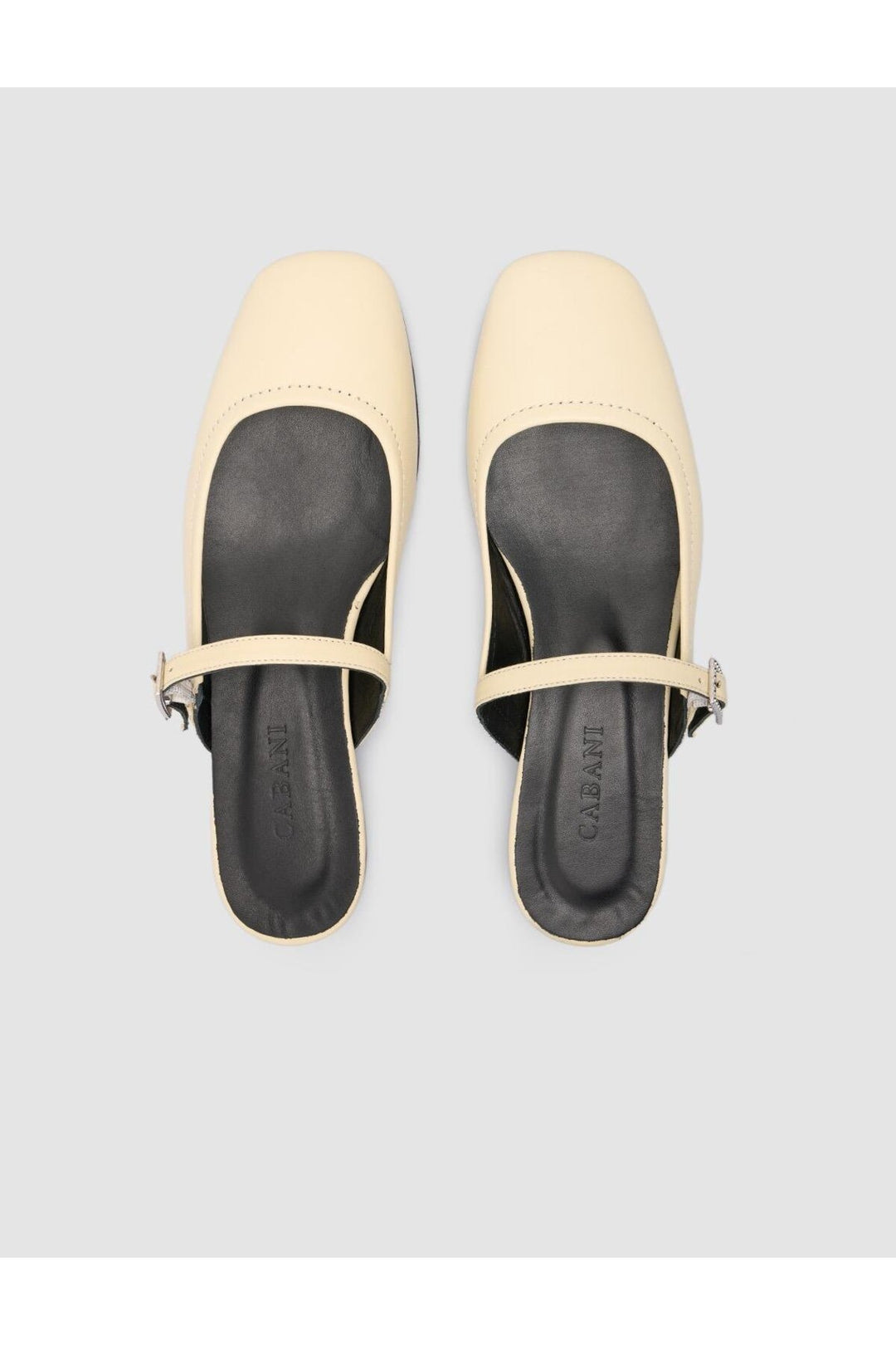 Cabani Shoes %100 Cuir Véritable Ballerines Femme Beige - Beige