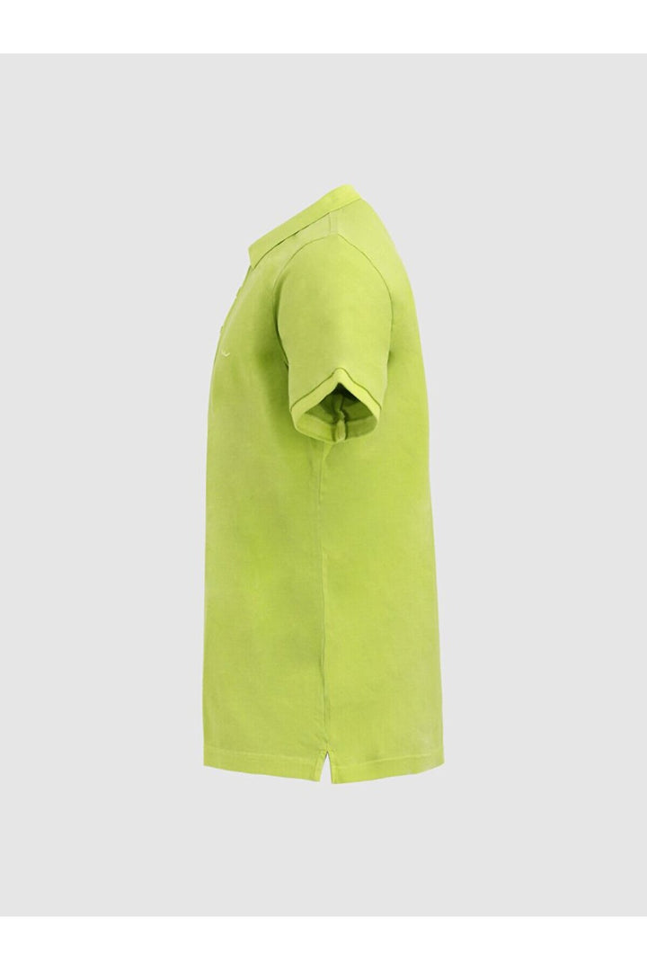 LTB T-shirt vert à col polo et effet pâle