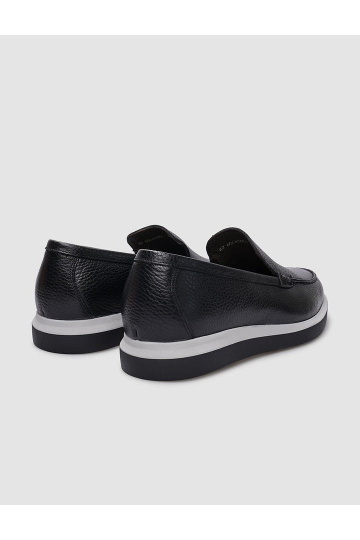 Cabani Shoes Chaussures de ville pour hommes en cuir véritable noires - Noir
