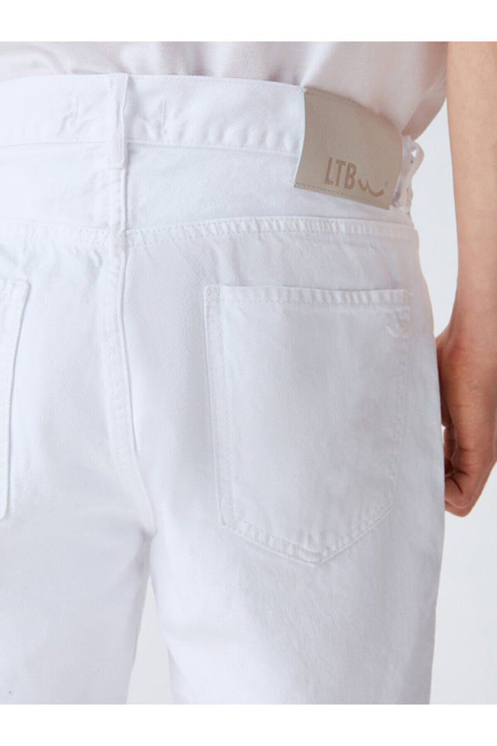 LTB Jean Stephano coupe classique Bermudes - Blanc_