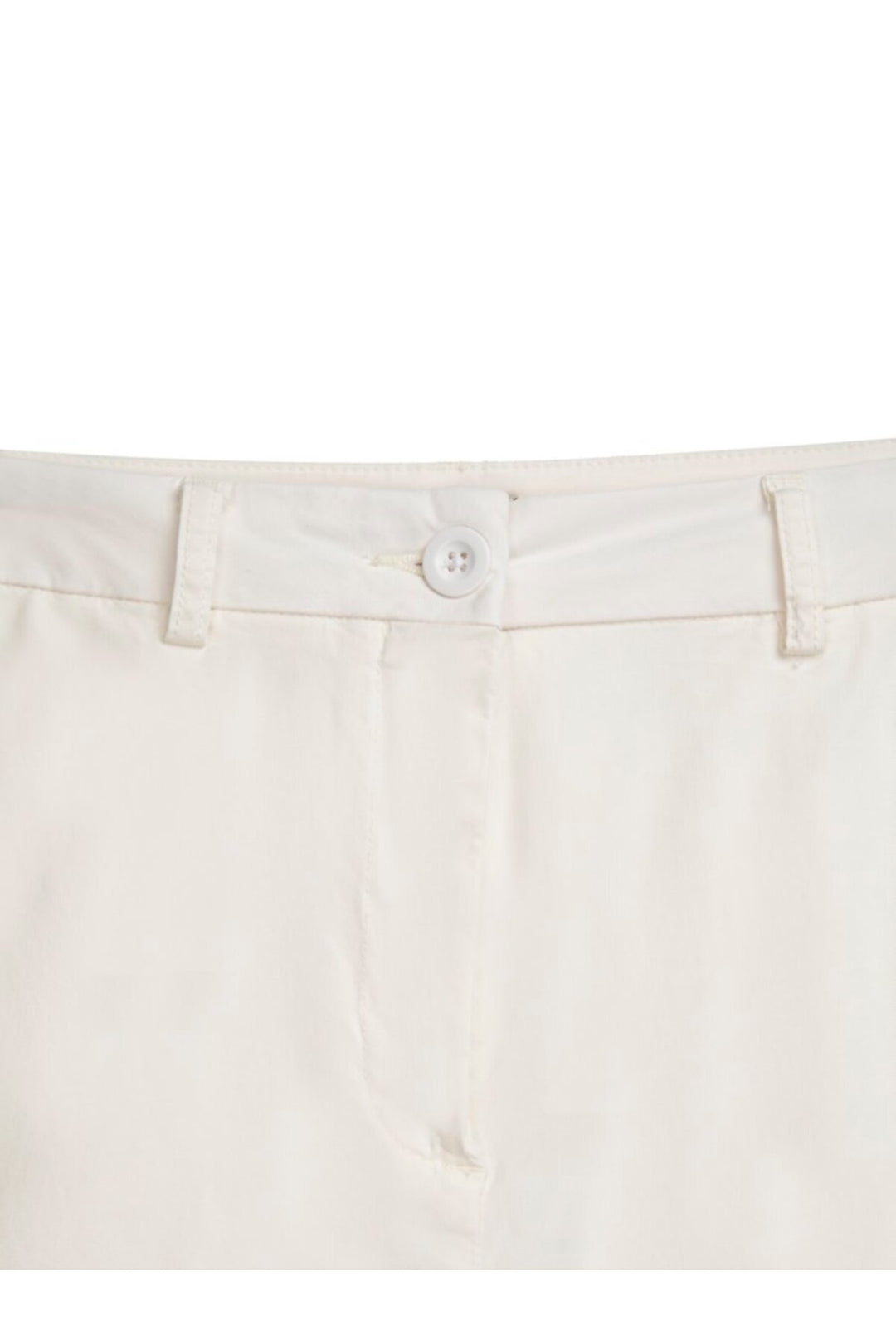 LTB Short Krem en Coton à Taille Haute - Crème