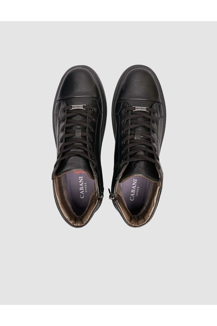 Cabani Shoes Bottines pour hommes en cuir véritable avec semelle en EVA noire - Multicolore