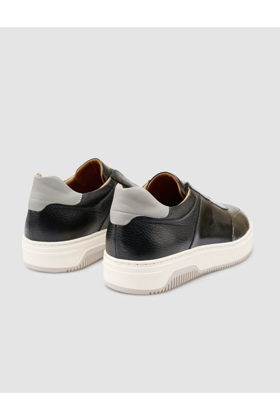 Cabani Shoes %100 Cuir véritable Chaussures de sport pour hommes noires - Noir