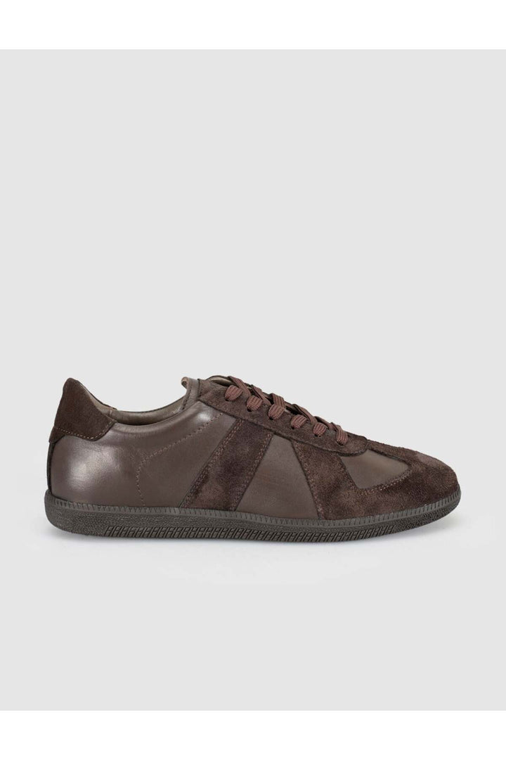 Cabani Shoes Baskets femme en cuir suédé marron - Multicolore