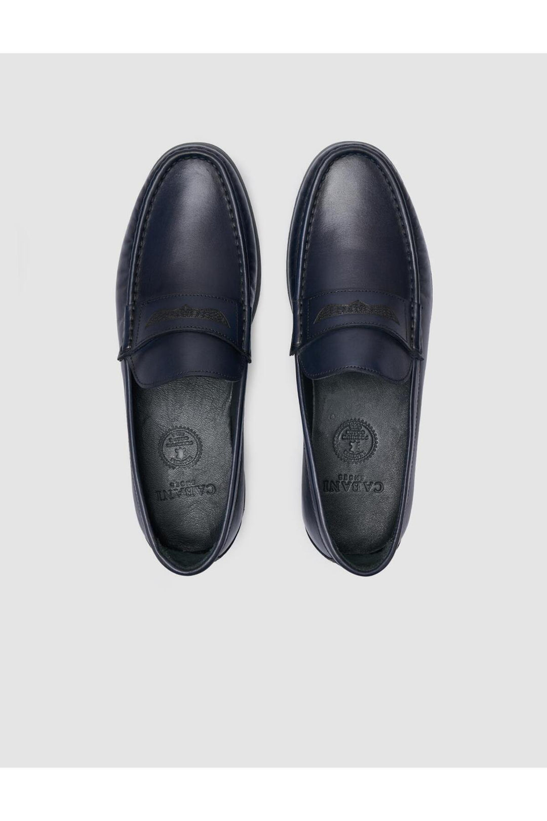 Cabani Shoes %100 Cuir véritable Chaussures décontractées pour hommes Bleu marine - Bleu marine