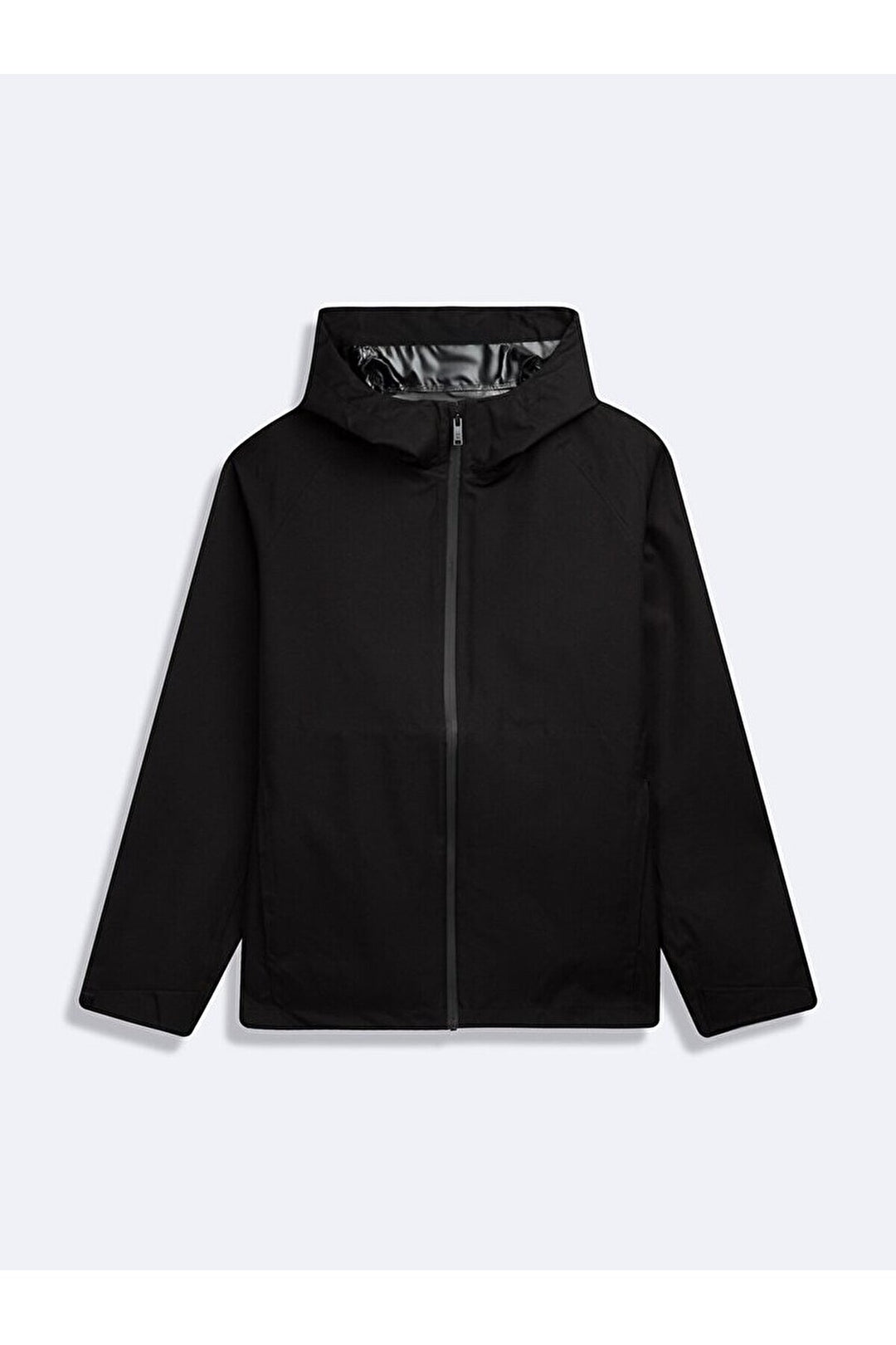 LTB Manteau noir à capuche et manches longues