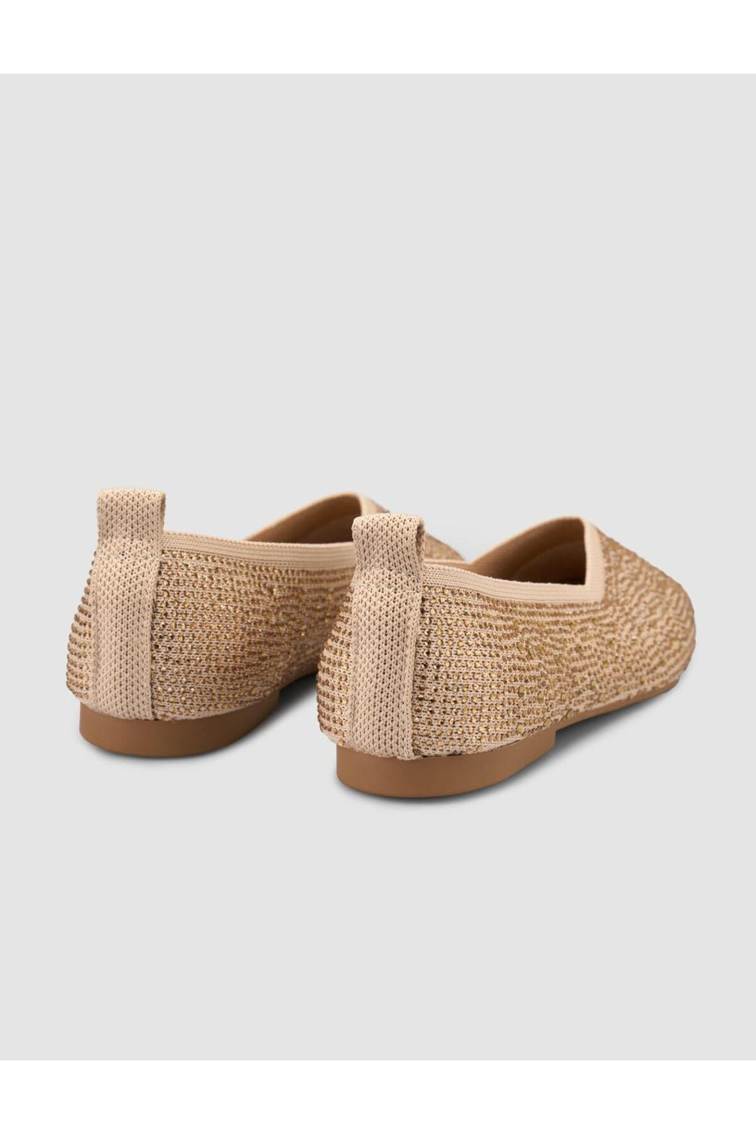 Cabani Shoes Ballerines femmes en beige avec pierres Serario - Beige