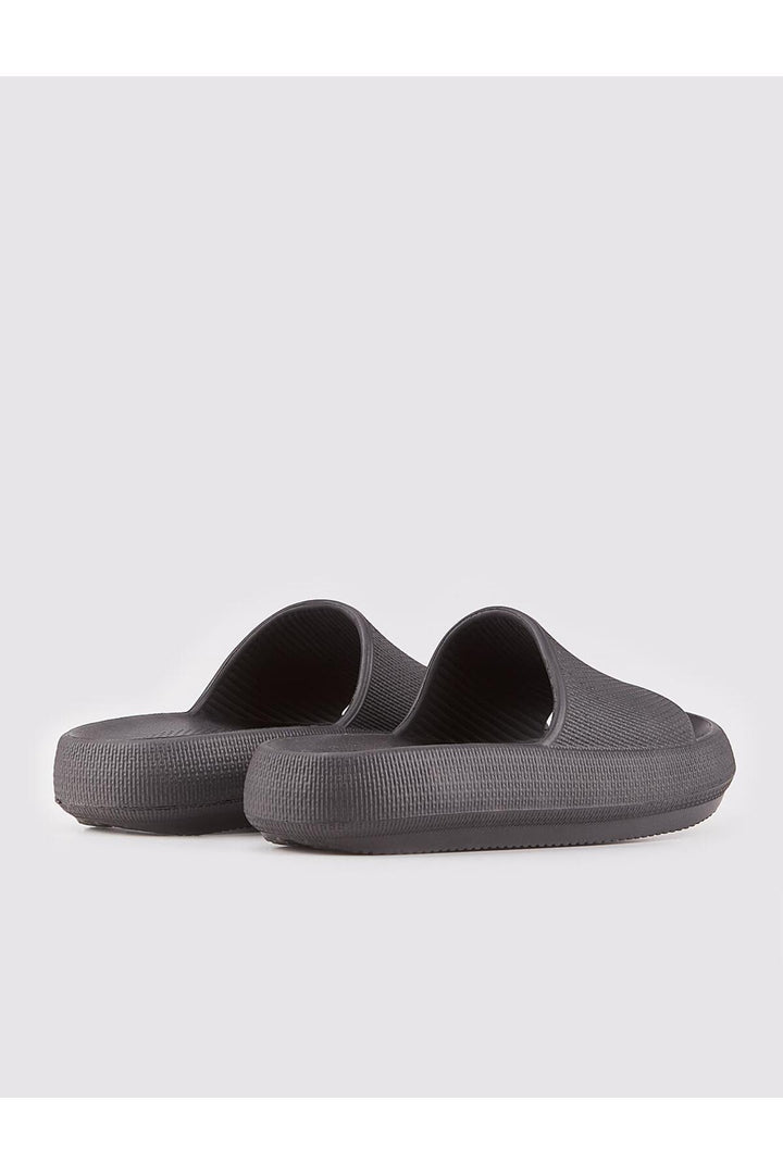 Cabani Shoes Sandale plate noire femme - Multicolore