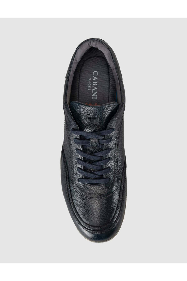 Cabani Shoes Bleu marine Cuir véritable Chaussures décontractées pour hommes - Bleu marine