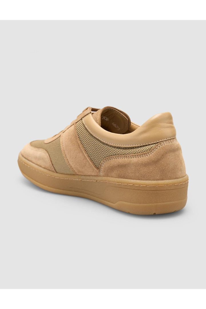 Cabani Shoes %100 Cuir Véritable Suédé Femme Baskets Taba - Multicolore