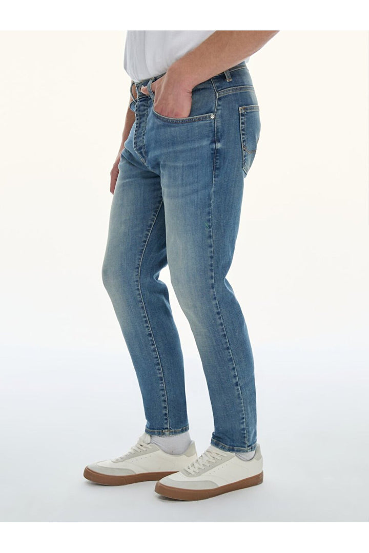 LTB Pantalon en jean à taille moyenne Lawrıe Y Narrow Leg