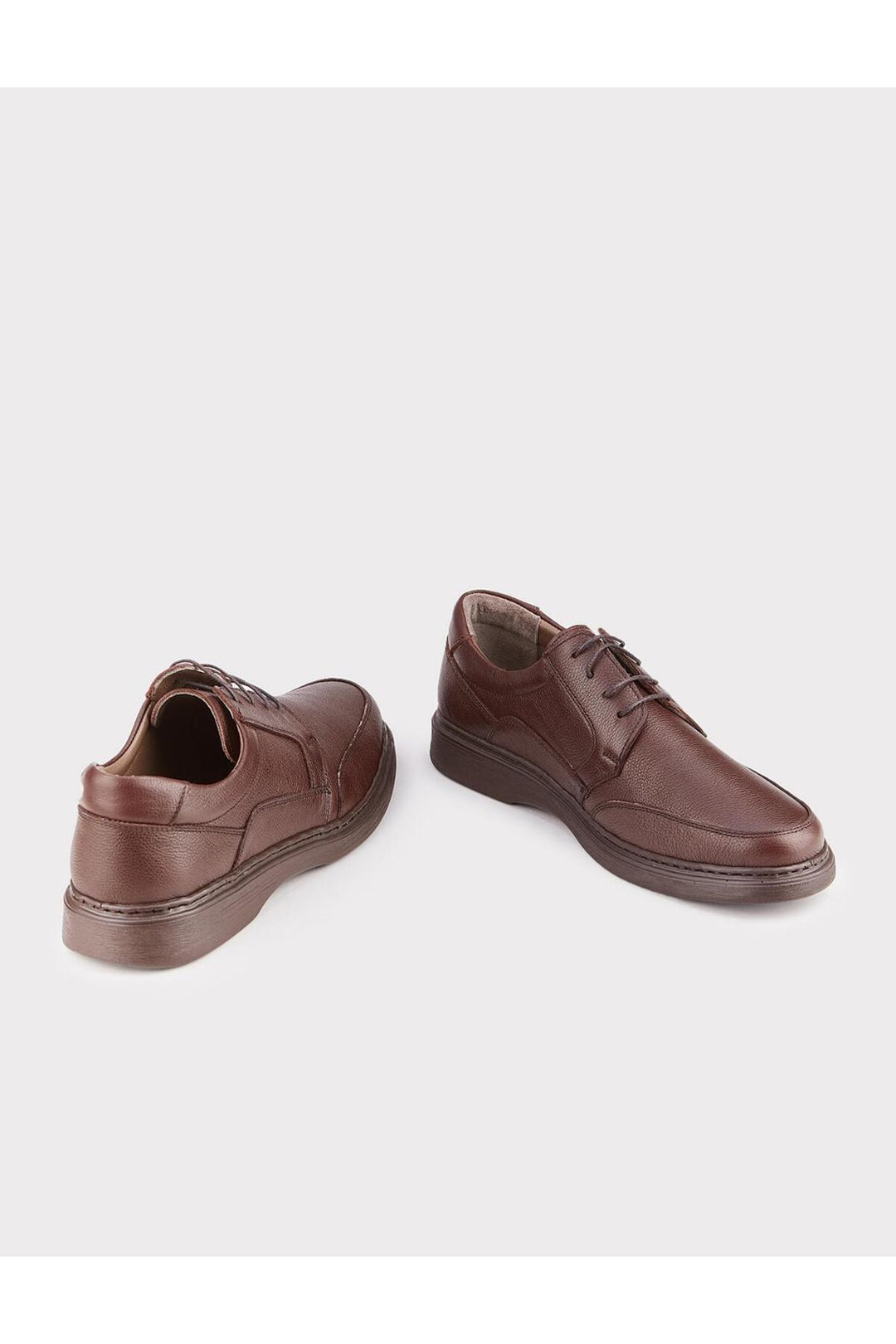 Cabani Shoes Chaussures de ville pour hommes en cuir véritable marron à lacets - Multicolore