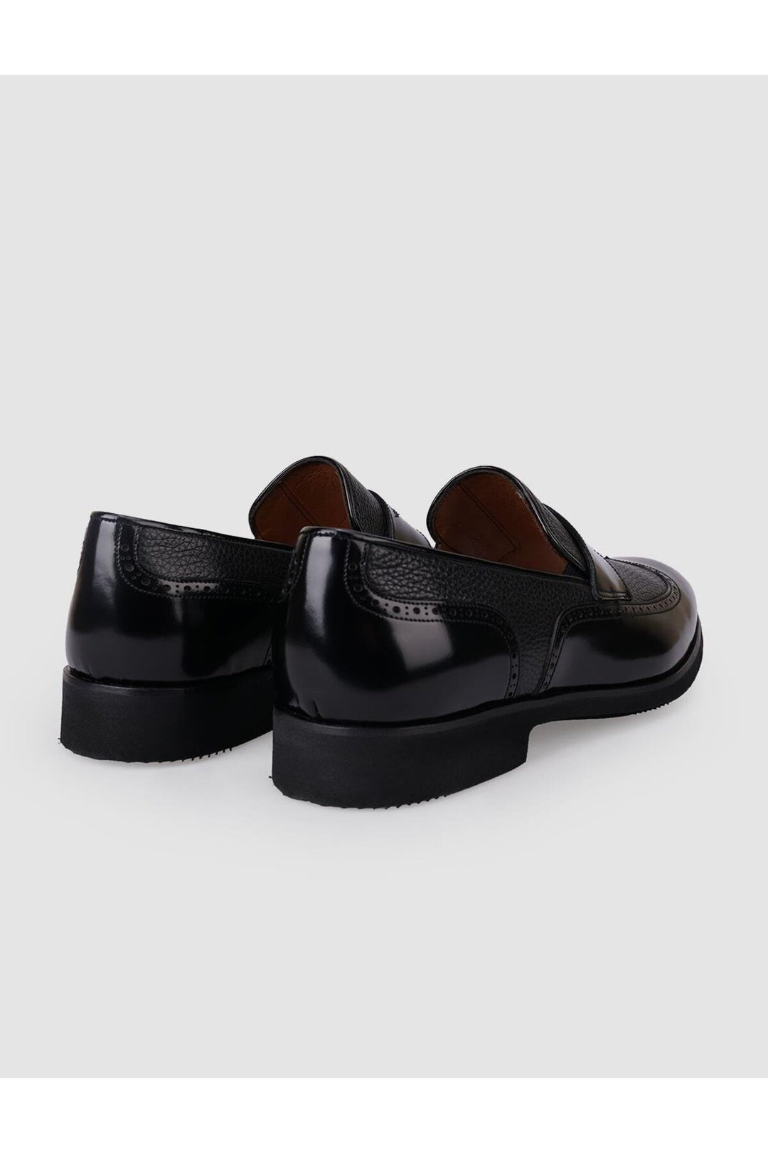 Cabani Shoes Chaussures classiques pour hommes en cuir véritable noir à ouverture 100% - Multicolore