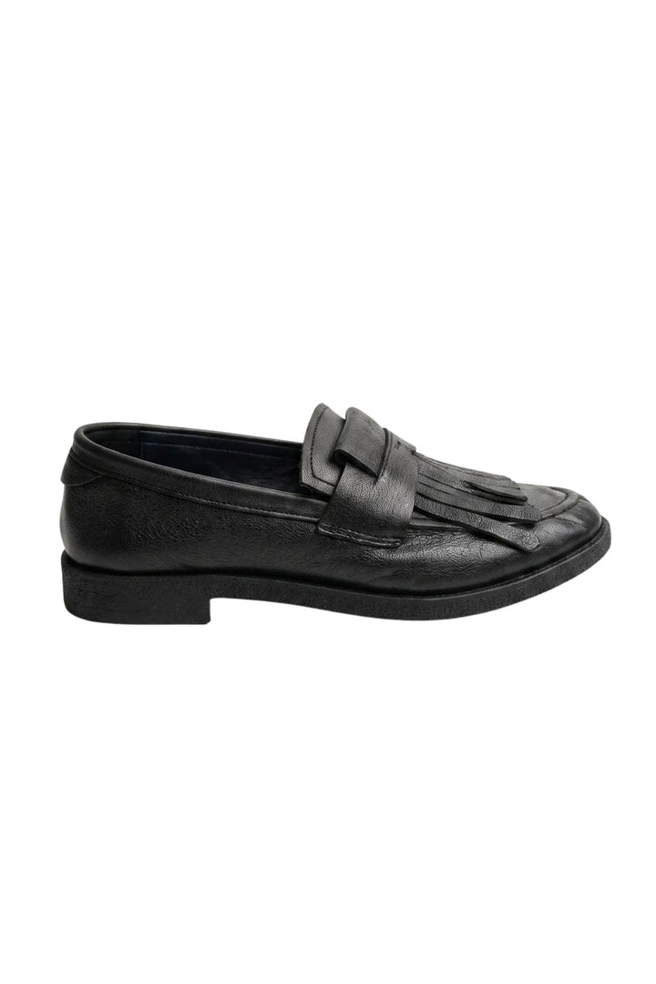 Wavelys GABRI Chaussures pour femmes élégantes en cuir véritable, confortables, flexibles et à semelle douce. - Noir