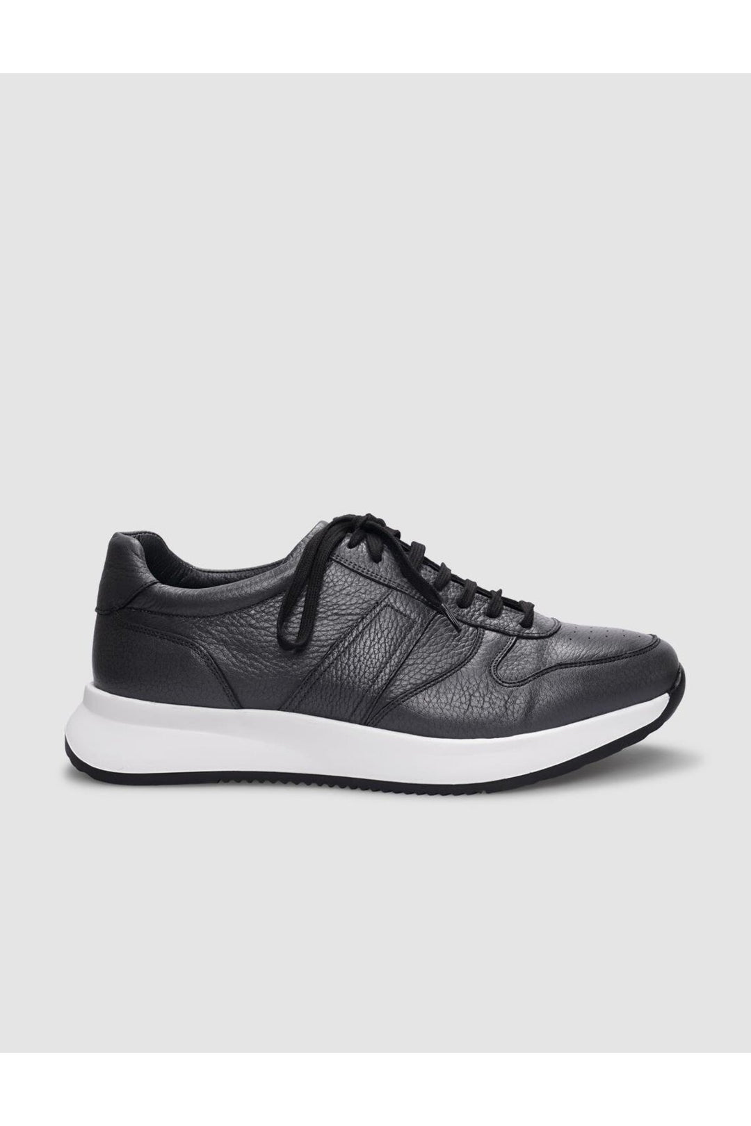 Cabani Shoes Chaussures de sport pour hommes en cuir véritable gris à lacets. - Gris