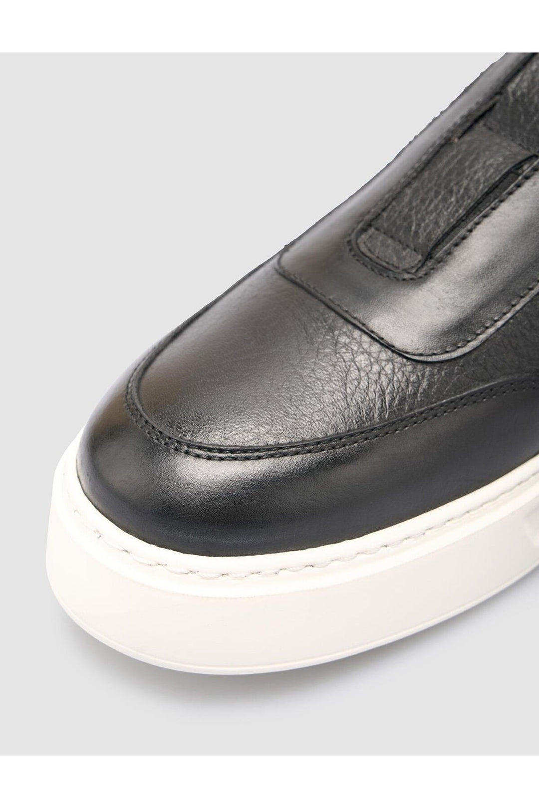 Cabani Shoes %100 Cuir véritable Chaussures de sport pour hommes noires - Noir