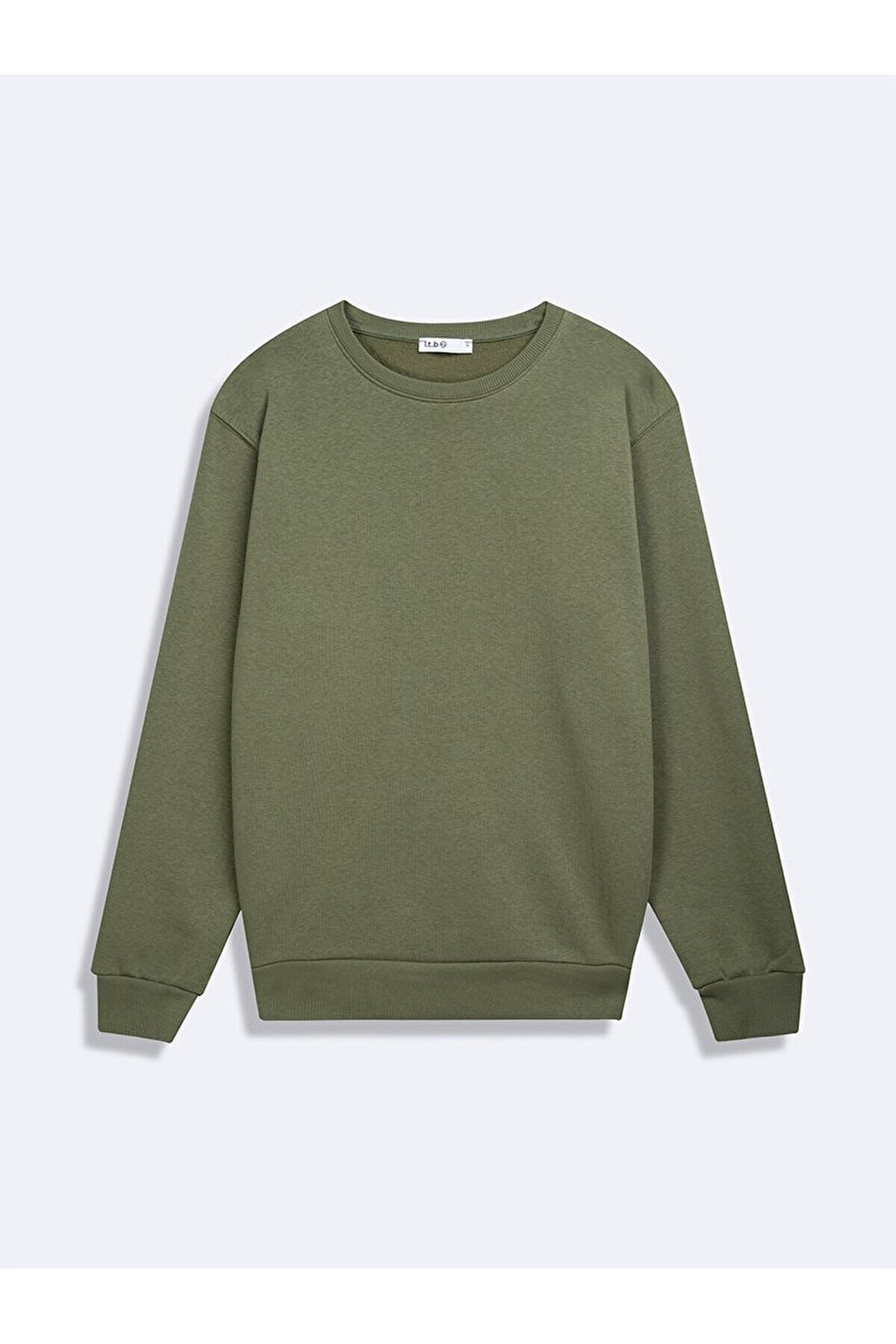 LTB Sweat vert à manches longues et col zéro