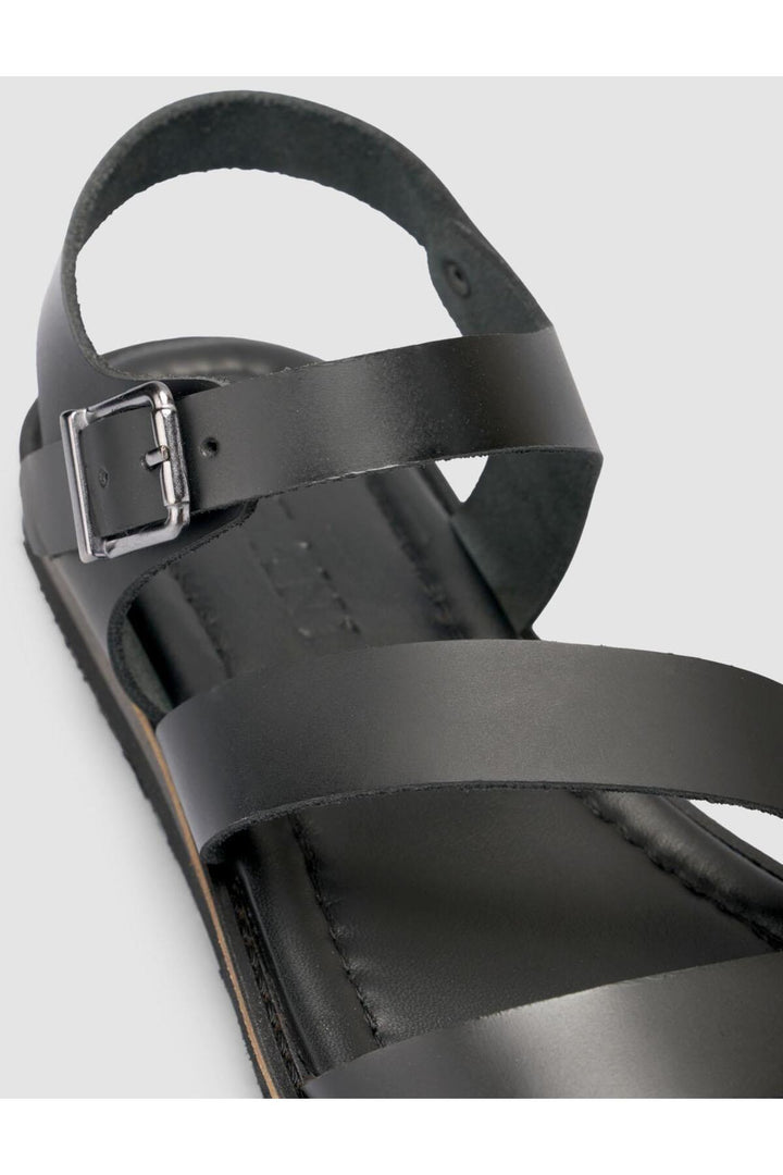 Cabani Shoes %100 Cuir véritable Sandales noires pour femmes - Multicolore