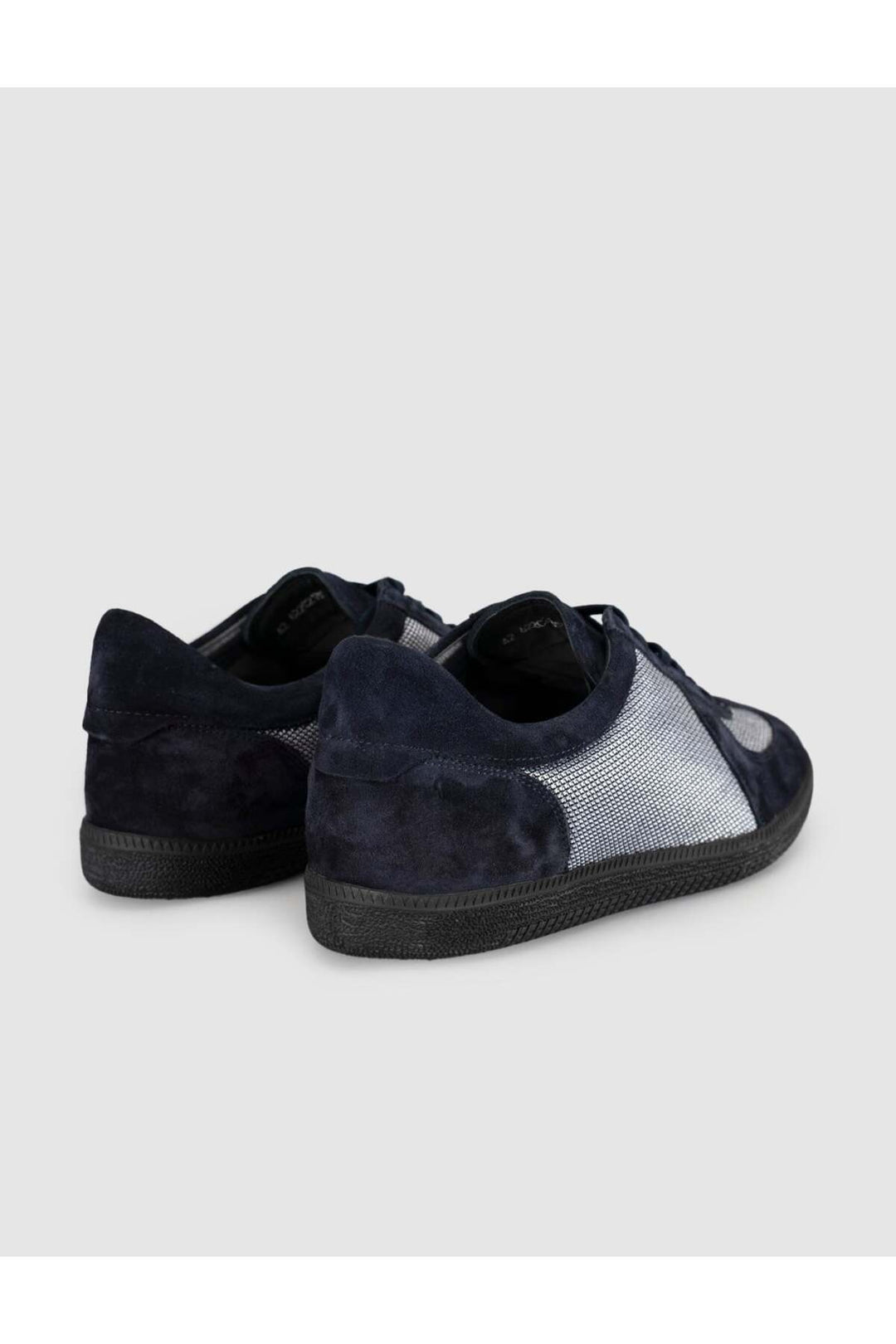 Cabani Shoes Chaussures de sport décontractées pour hommes en cuir véritable bleu marine - Bleu marine foncé