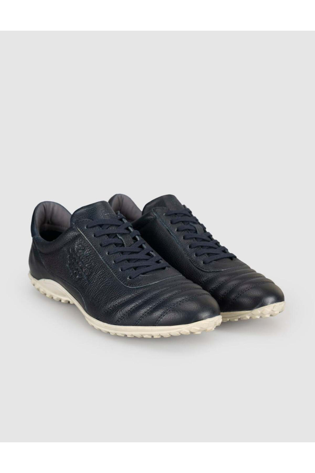 Cabani Shoes Chaussures de padel quotidiennes pour hommes en cuir véritable bleu marine - Multicolore