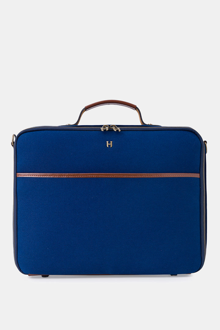 Helmbrook Sac pour ordinateur portable Boris en cuir véritable 15,6"à compartiment unique pour homme