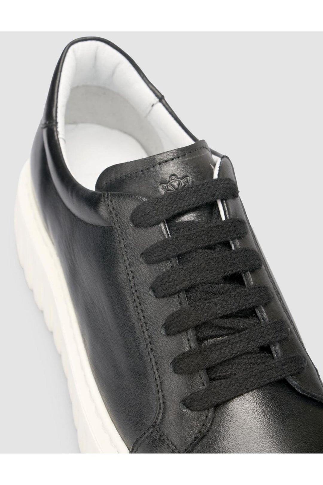 Cabani Shoes MonaMae 100% Cuir Véritable Baskets Femme Noires - Multicolore