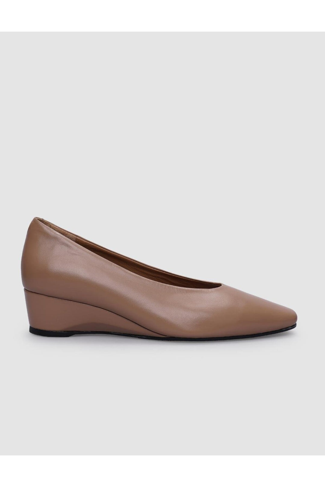 Cabani Shoes Chaussures à talons compensés pour femmes en cuir véritable beige 100% - Multicolore