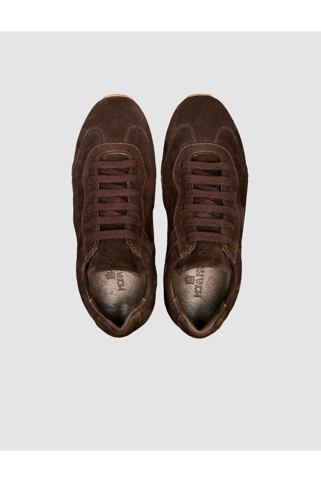 Cabani Shoes Baskets femme en cuir suédé marron - Marron