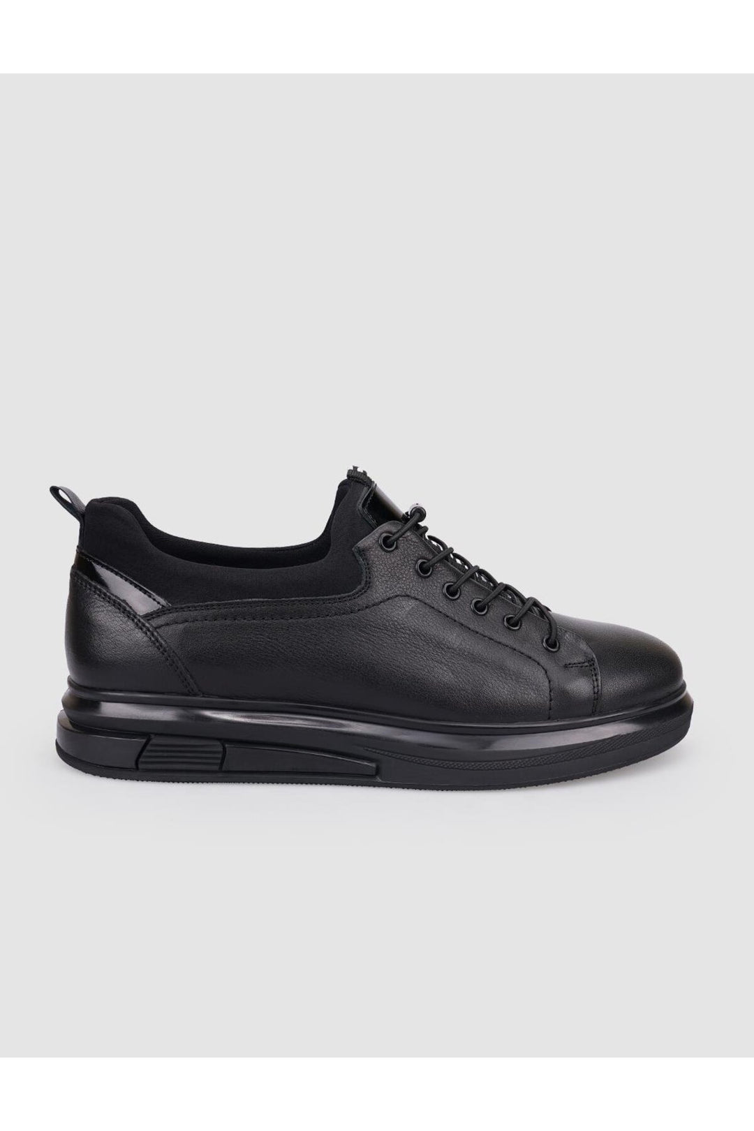 Cabani Shoes Chaussures de ville pour hommes en cuir véritable noir à lacets 100% - Multicolore