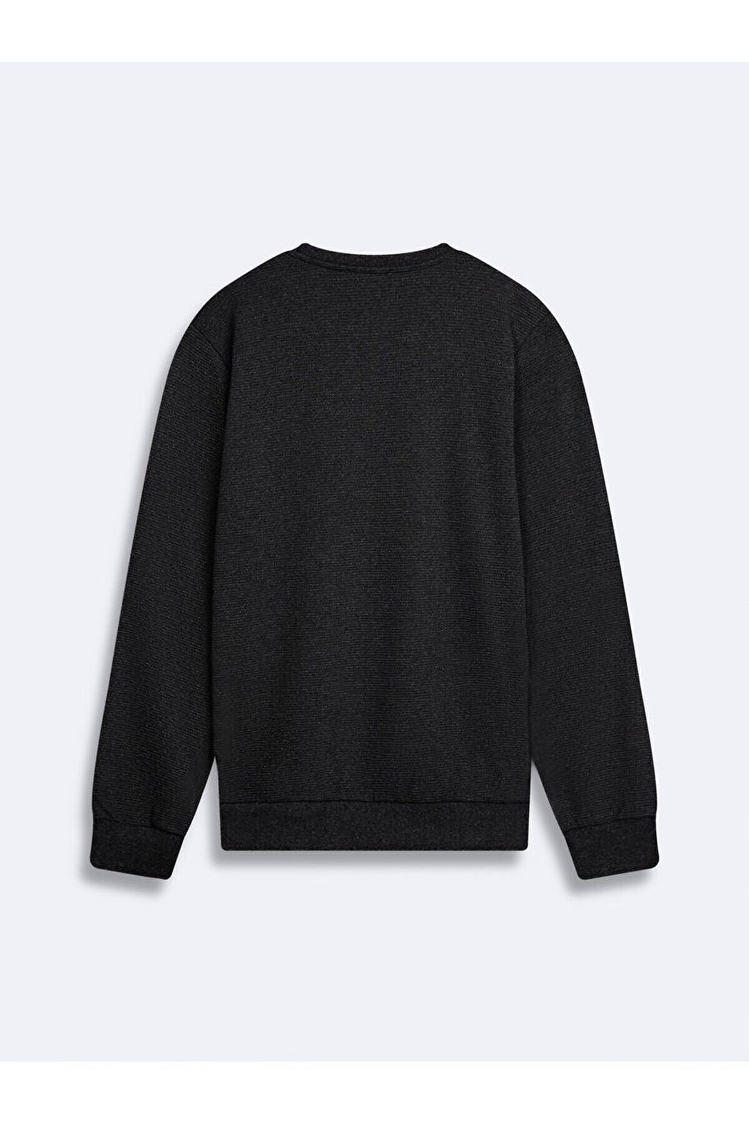 LTB Sweat-shirt anthracite à manches longues avec encolure en O