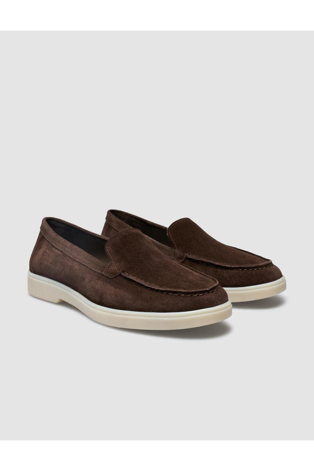 Cabani Shoes MonaMae 100% Cuir Véritable Mocassins Femme Suédé Marron - Marron