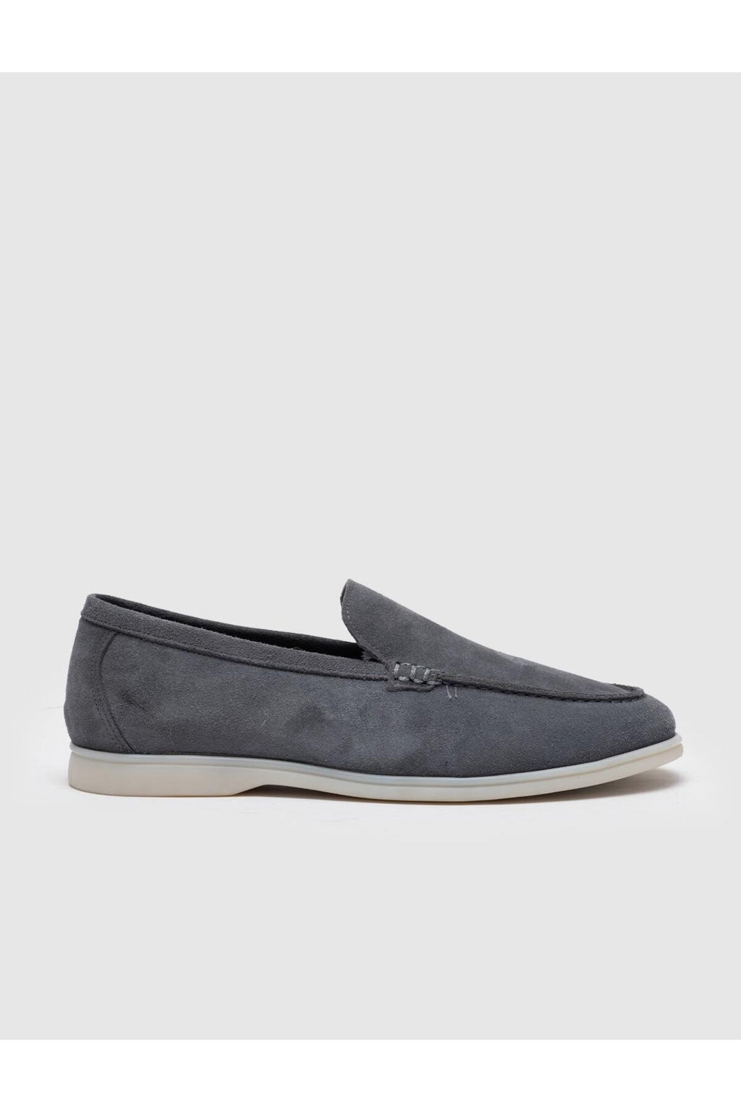 Cabani Shoes Chaussures de ville pour hommes en cuir véritable suédé gris - Multicolore
