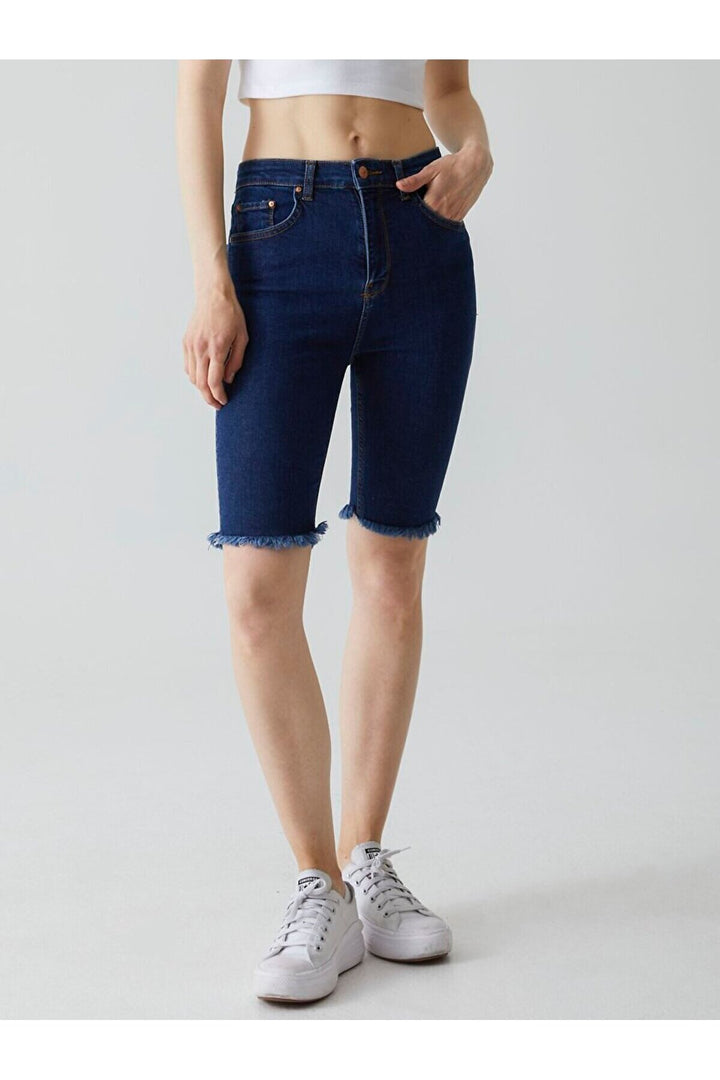 LTB Jean taille haute Galena Slim Fit Bermuda
