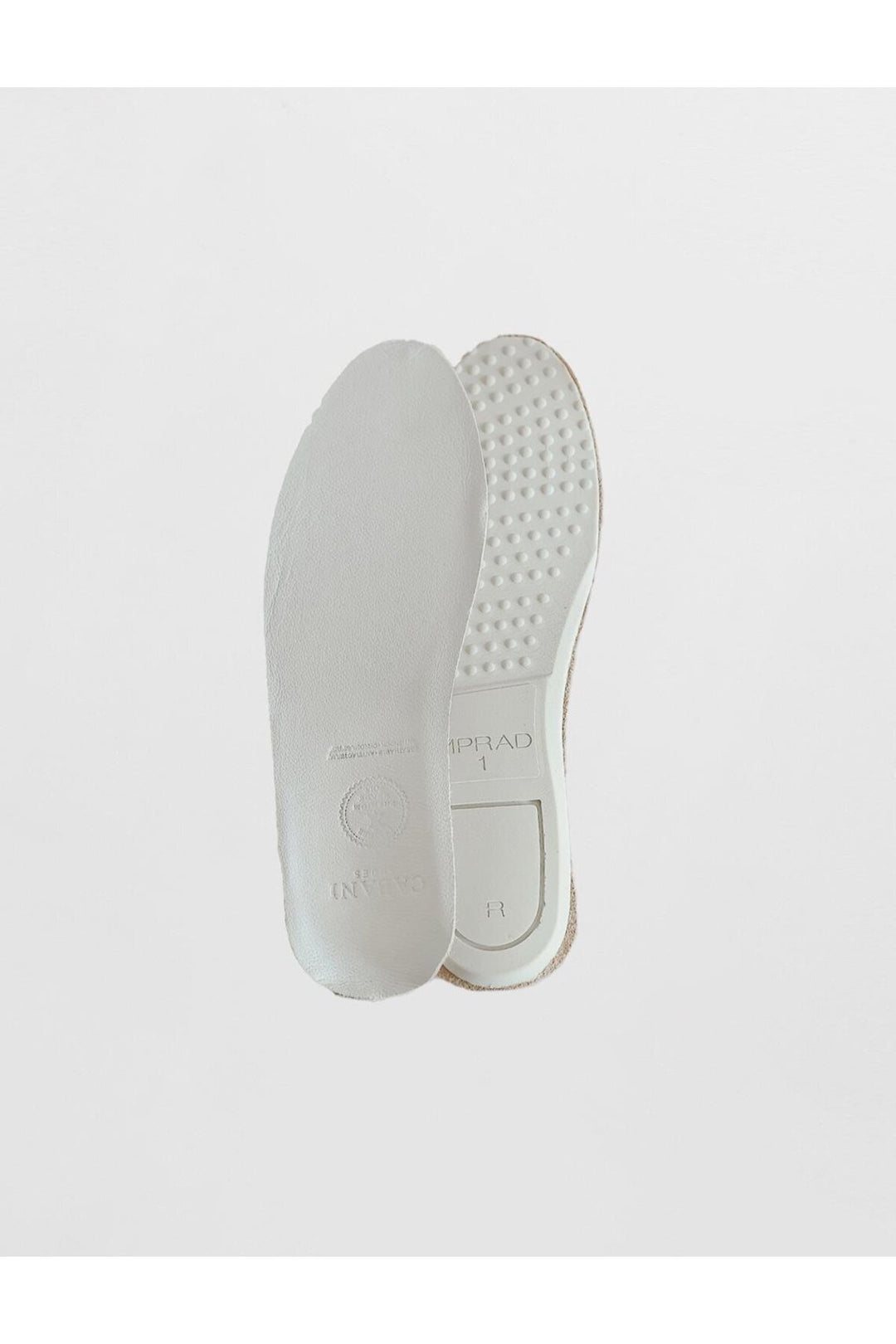 Cabani Shoes Semelle en cuir véritable blanche pour homme