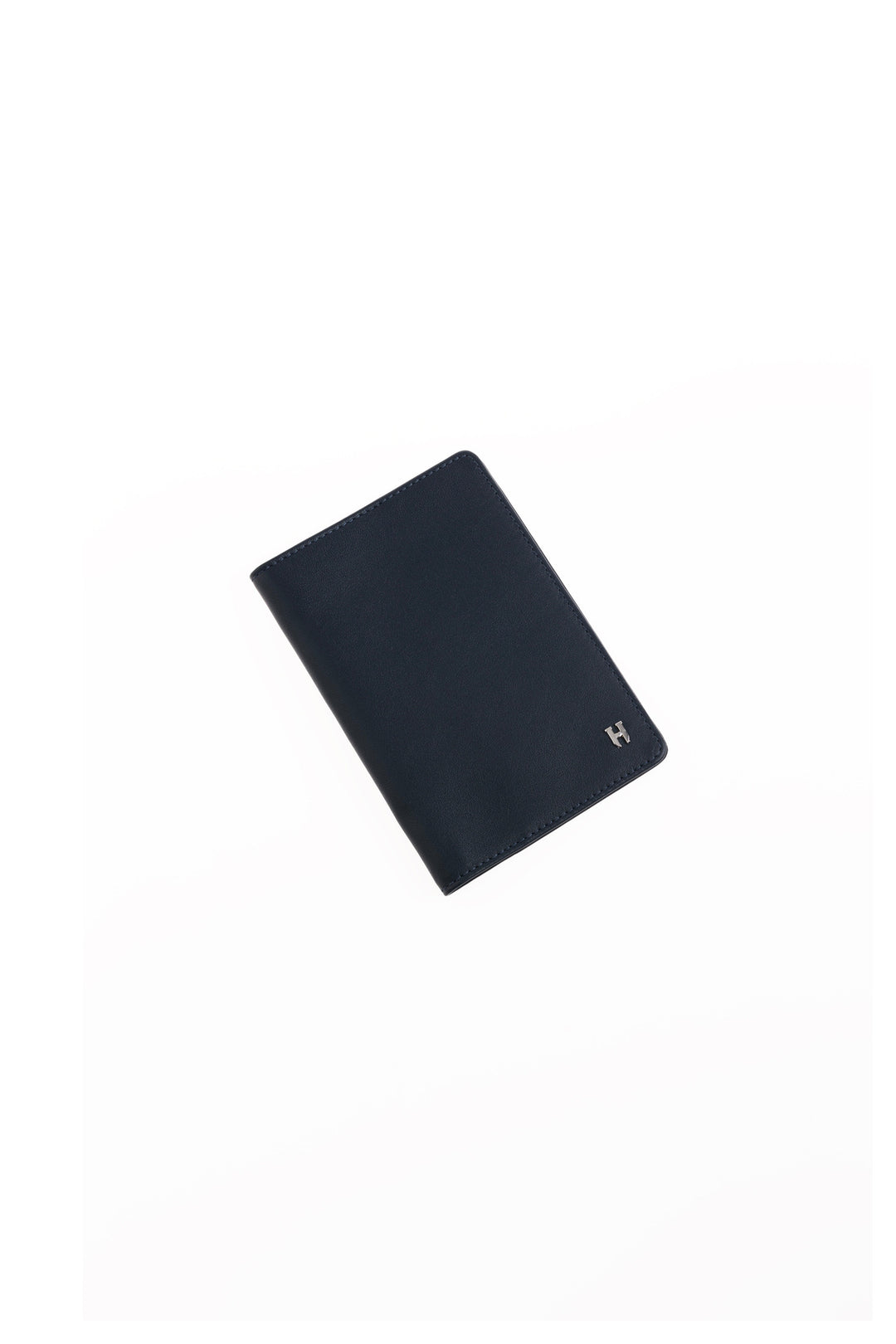 helmbrook Housse de passeport protégée Rfid en cuir véritable bleu marine unisexe fabriqué à la main par Milton