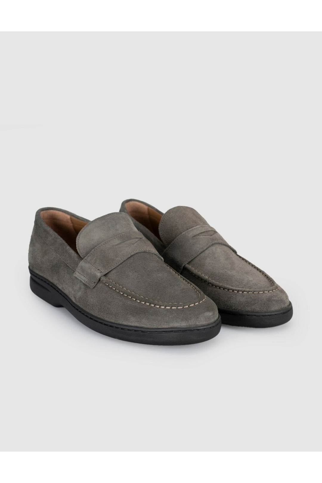 Cabani Shoes Chaussures Loafer en cuir suédé véritable pour homme en kaki - Multicolore