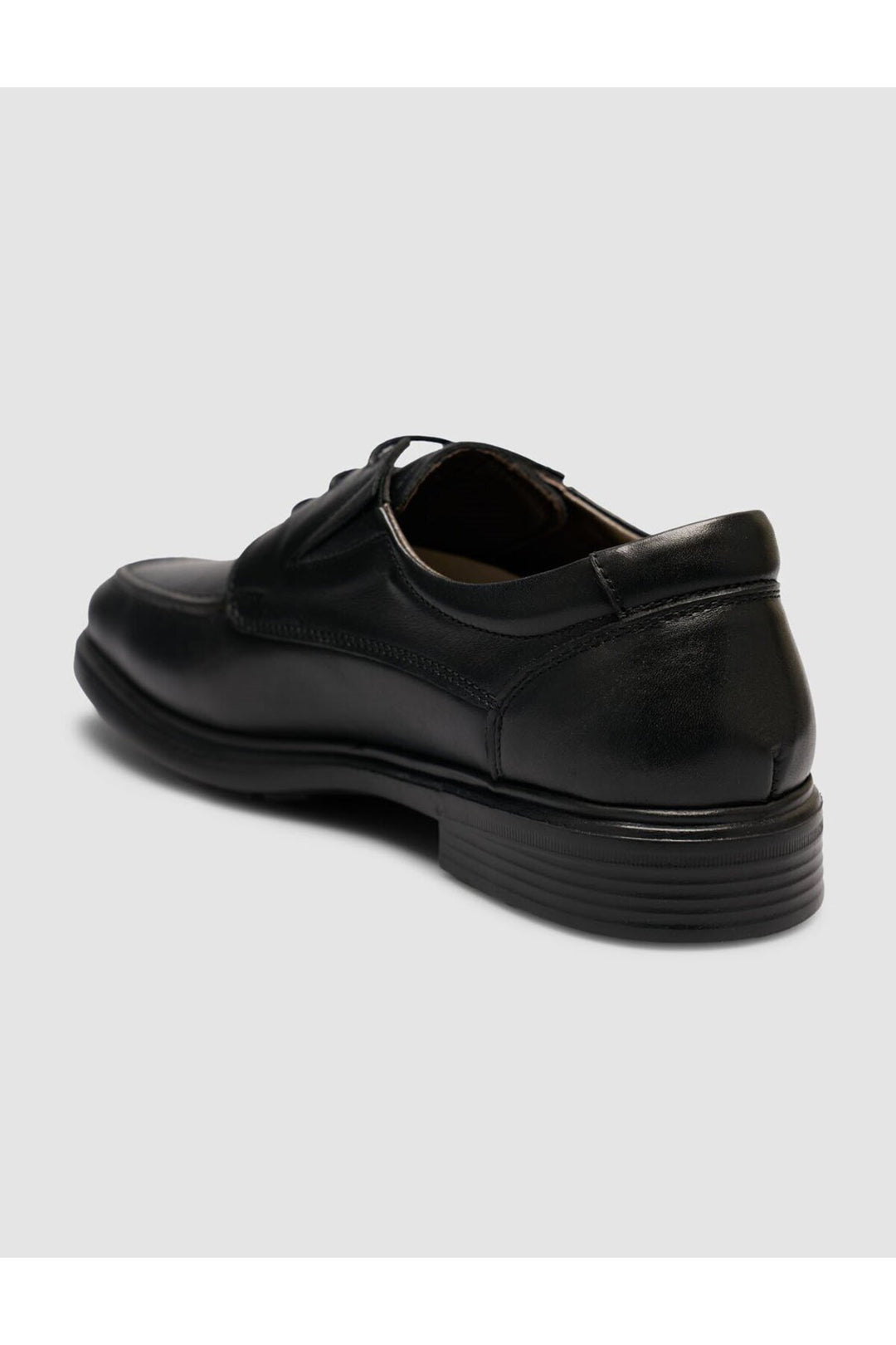 Cabani Shoes Chaussures classiques pour hommes en cuir véritable noires à lacets - Noir