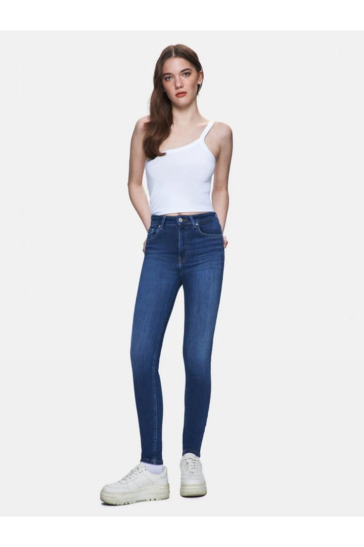 LTB Singlet blanc avec bretelle fine