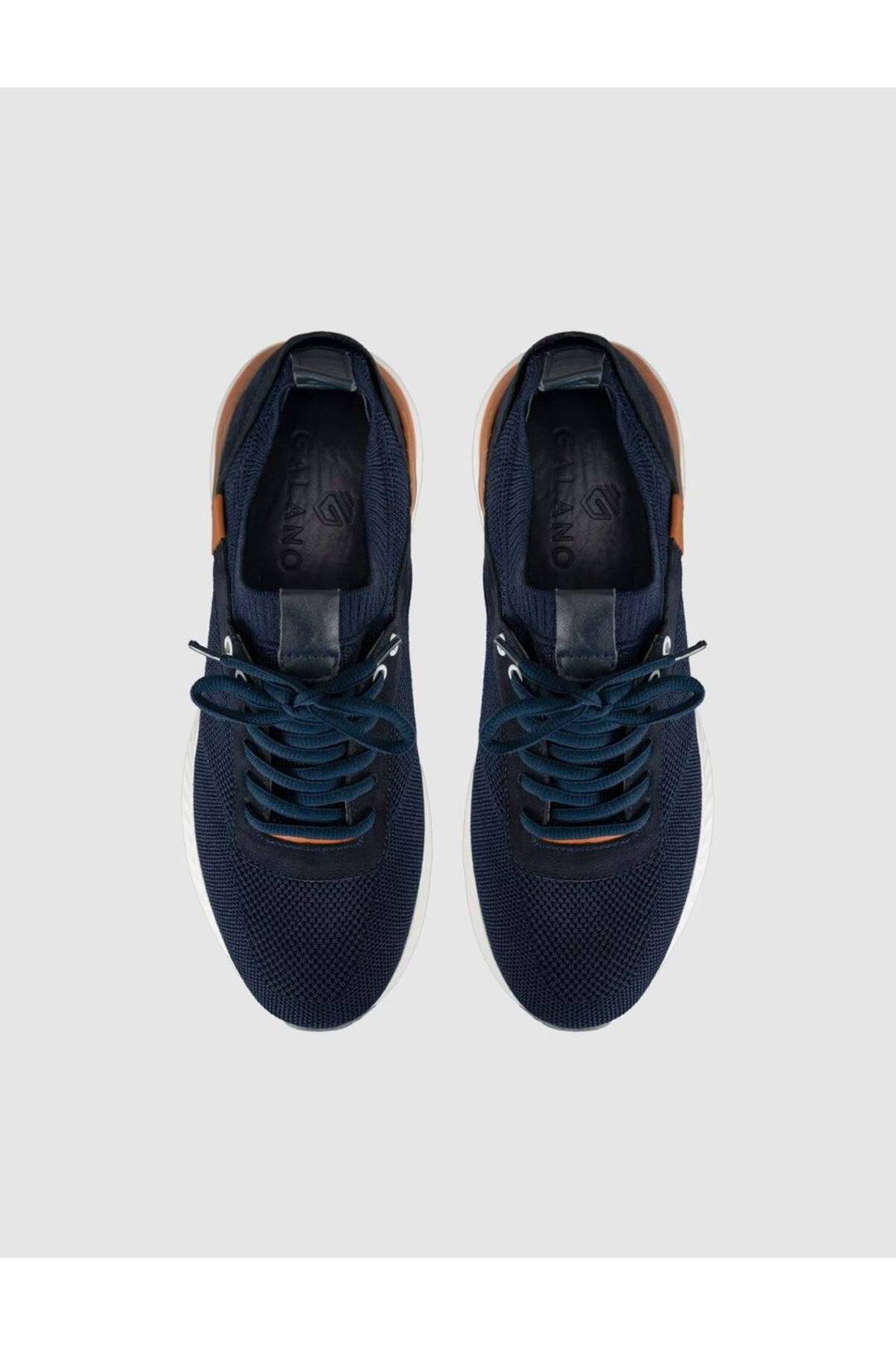 Cabani Shoes Sneaker d'hiver pour homme avec détails en tricot - Bleu marine