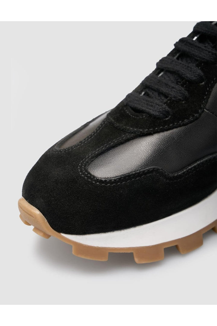 Cabani Shoes %100 Cuir Véritable Baskets Noires pour Femmes - Multicolore