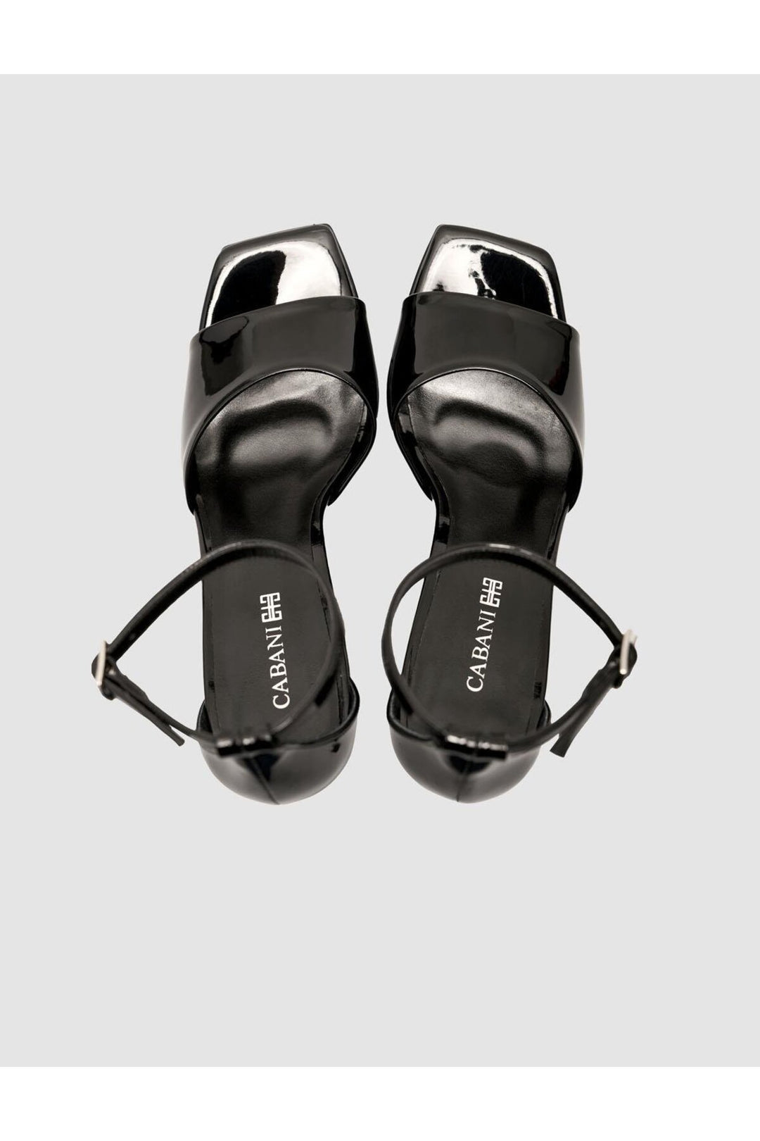 Cabani Shoes Chaussures à talons plateformes noires à lanières pour femmes - Noir