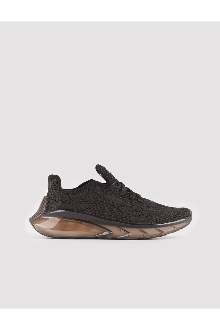 Cabani Shoes Siena Triko Noir Baskets Sportives Femme à Lacets - Multicolore