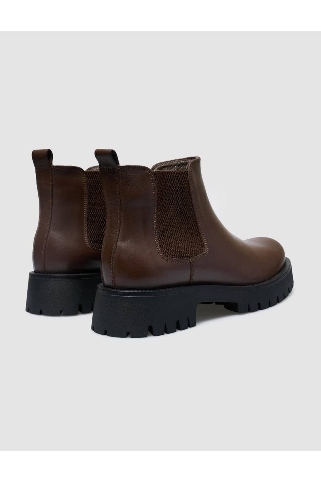 Cabani Shoes Bottines quotidiennes pour femmes en cuir véritable 100 % marron - Multicolore