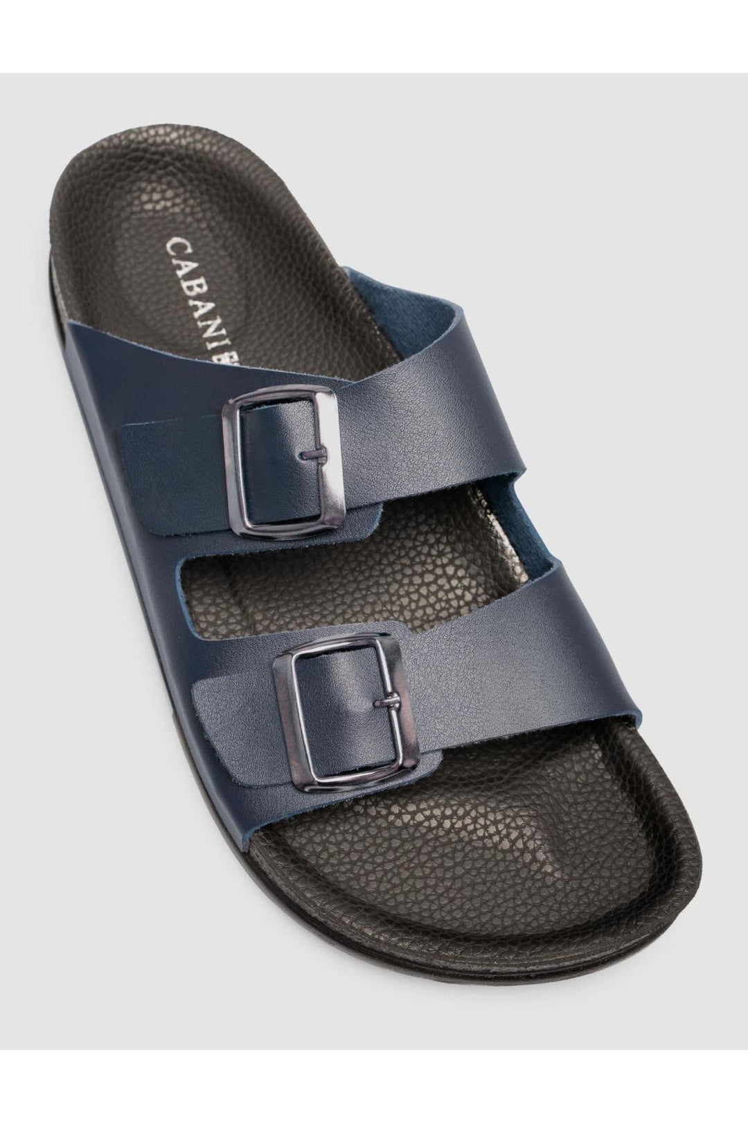 Cabani Shoes Tongs pour hommes bleu marine avec détail de boucle - Bleu marine
