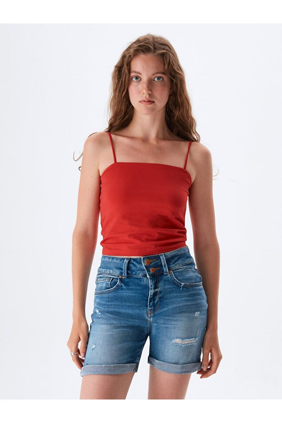 LTB Becky X Short en Jean Taille Moyenne - orta Bleu_