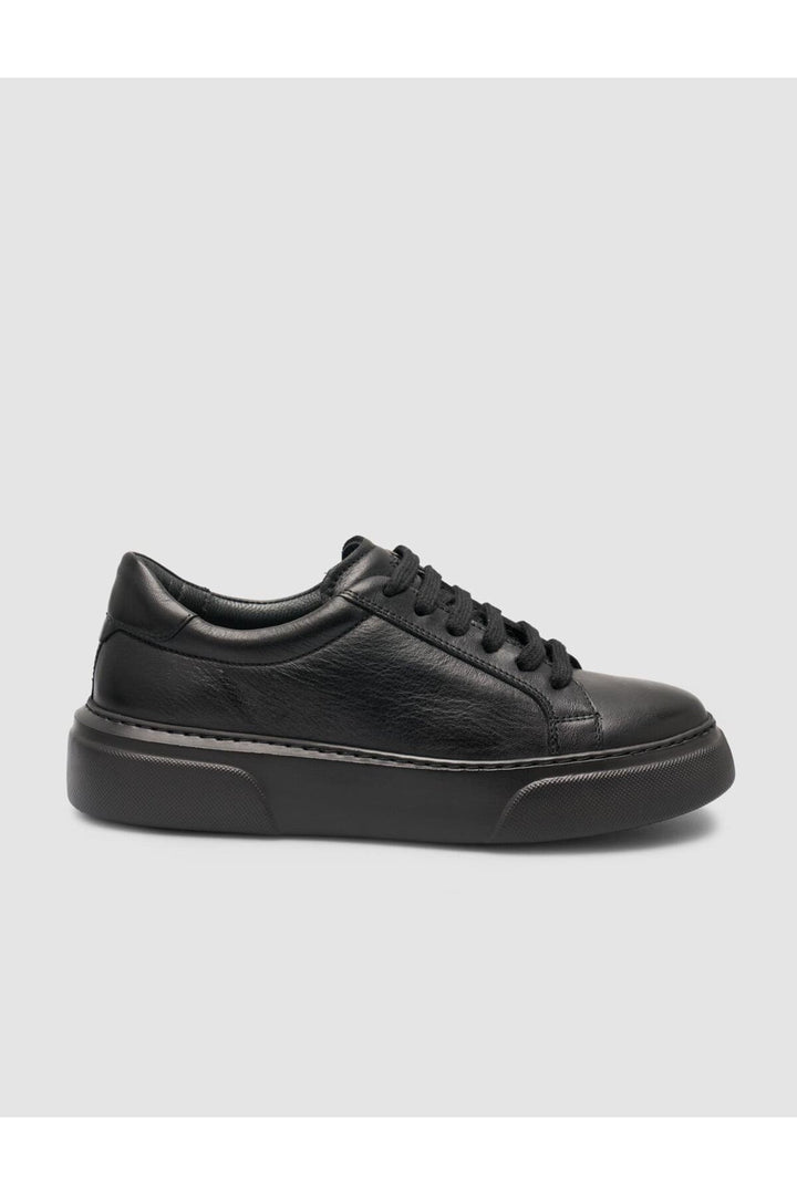 Cabani Shoes MonaMae Baskets Femme en Cuir Véritable Noir 100% - Multicolore