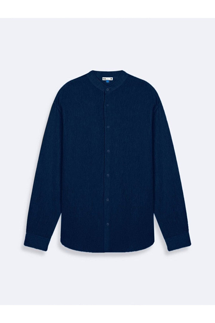 LTB Chemise bleu marine à manches longues Regular