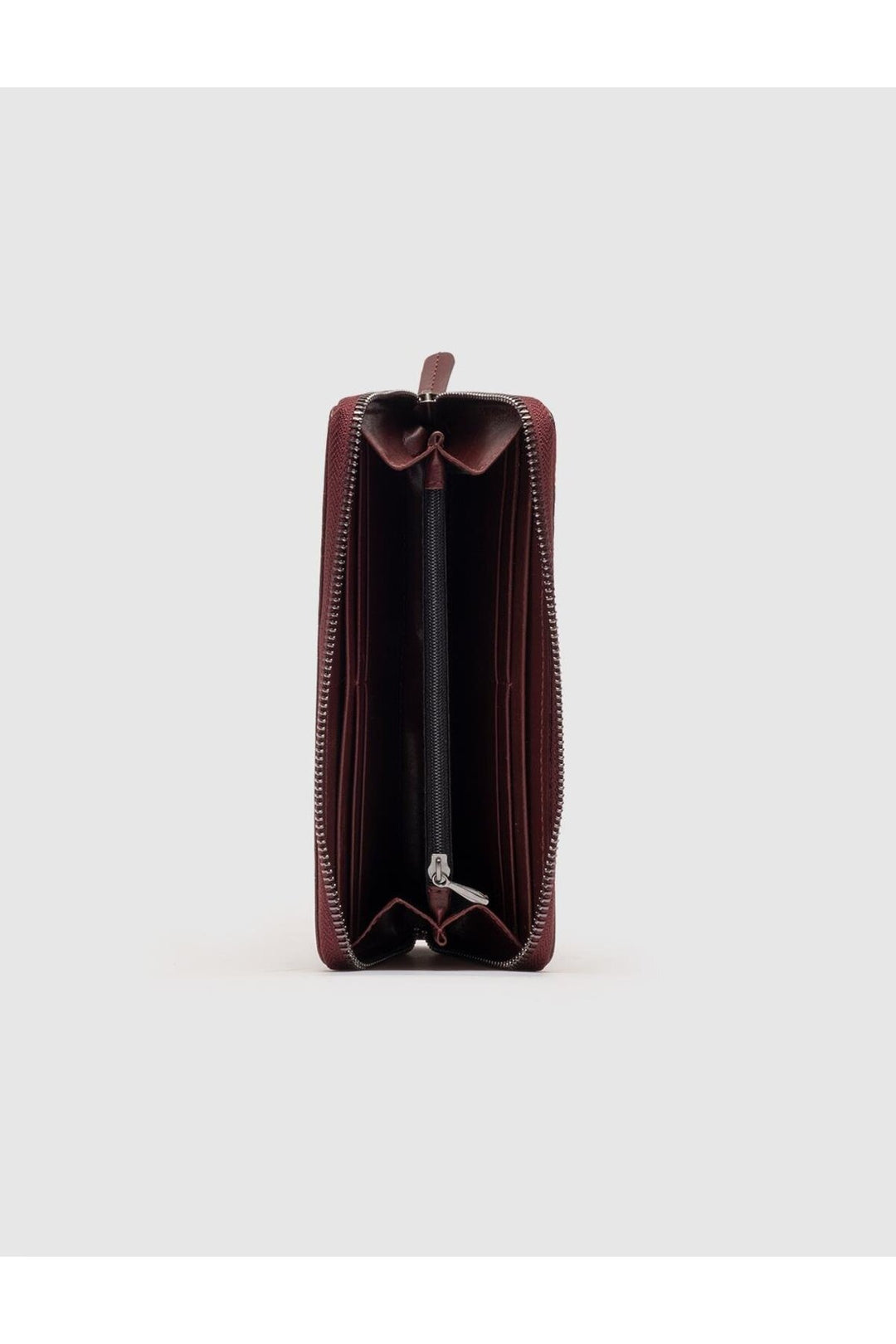 Cabani Shoes Portefeuille femme en cuir véritable bordeaux - Bordeaux